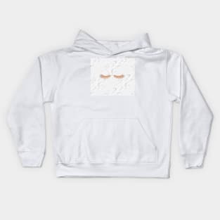 Rose gold marble lash envy Kids Hoodie